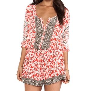 Free People Gardenia Resort Romper Drawstring